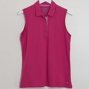Tommy Bahama Polo Women Golf Medium Sleeveless Pink Island Zone